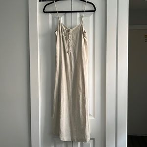 Gentle Fawn Linen Dress- Cream colour
